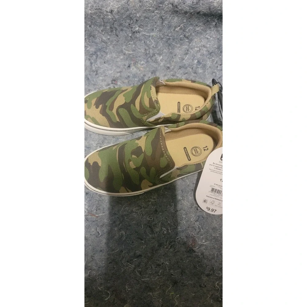Better Cotton Mass Balance BT WN Cas Slip On Camo Sneakers Size‎ 12